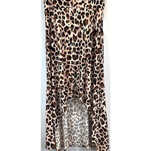 LuLaRoe Olivia Maxi Skirt Pink Leopard Women's Large